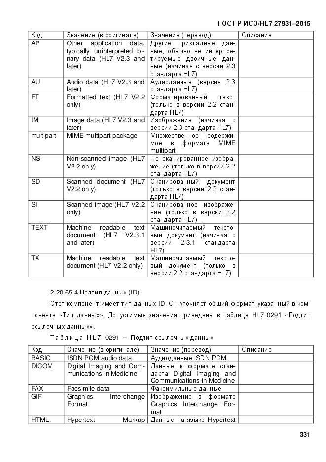 ГОСТ Р ИСО/HL 7 27931-2015, страница 338